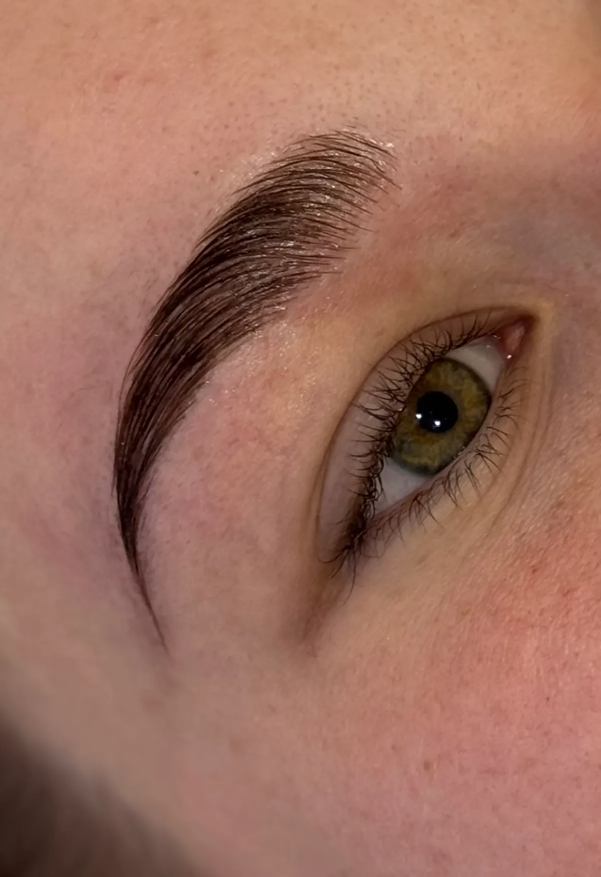 Wenkbrauw na een browlamination